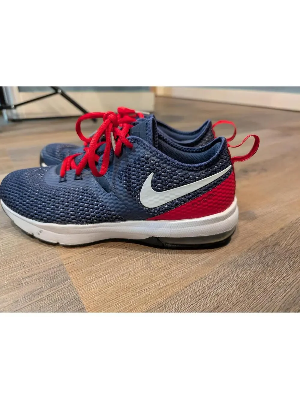 Nike Air Max Typha 2 NFL Patriots Navy Red Training Sneakers Shoes Mens 7.5